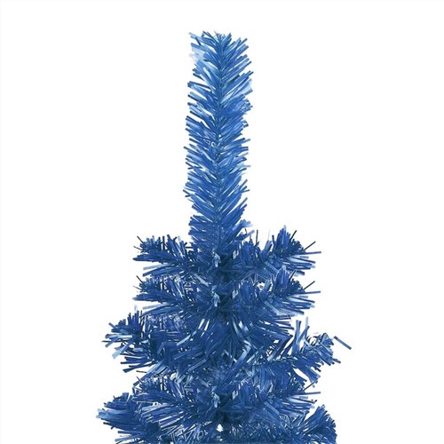 Schlanker Weihnachtsbaum mit LEDs Blau 150 cm