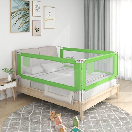 Toddler Safety Bed Rail Green 190x25 cm Fabric - Main Image