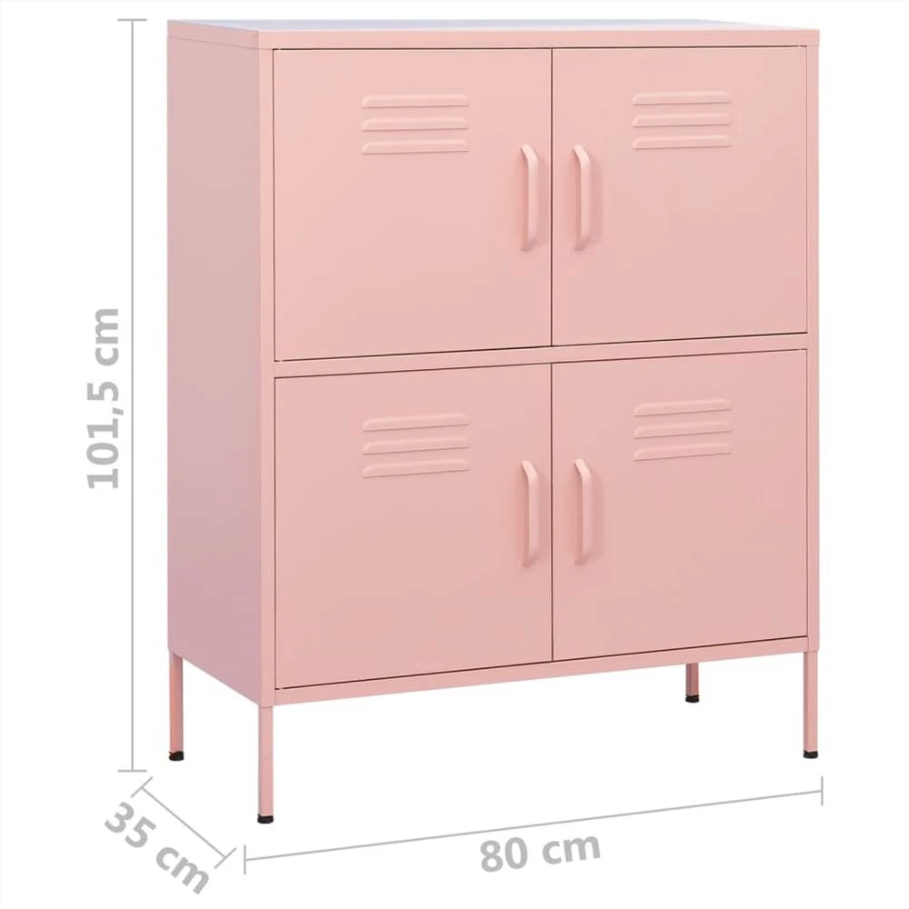 ピンク 4段 収納キャビネット Amazon.co.jp: The Original Pink Box PB412409R 41インチ 9段