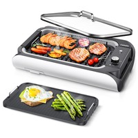2% Discount on CalmDo indoor smokeless grill 1000W power simple cleaning and storage