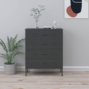 Chest of Drawers Anthracite 80x35x1015 cm Steel