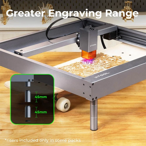 Desktop Laser Engraver Risers for Makeblock xTool D1 (4 Packs)