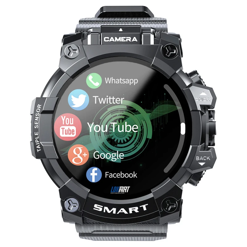 LOKMAT APPLLP 6 4G Smart Watch Black