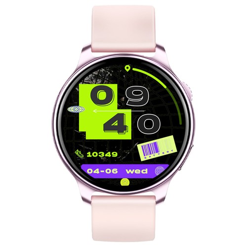 LOKMAT Time 2 Smart Watch Blutooth Anruf Herzfrequenzüberwachung Sportuhr mit Schlaftracker für Android iOS Roségold