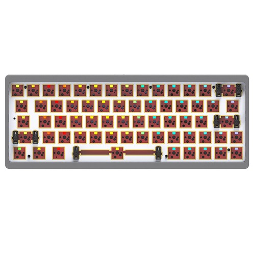 Στα €87.95 από αποθήκη Κίνας Geekbuying | AJAZZ AC064 DIY Hot Swappable RGB Mechanical Keyboard Full 64 Key Anti-Ghosting NKRO for Windows Gaming PC