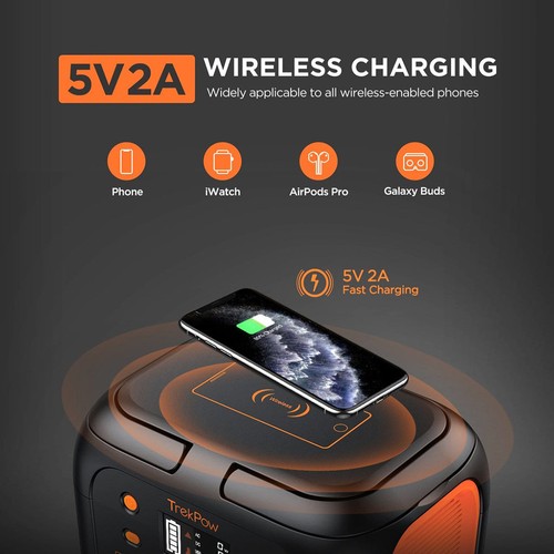 TrekPow  ポータブル電源　296wh TrekPow 296WH 80000mAh Portable Power Station Solar Generator