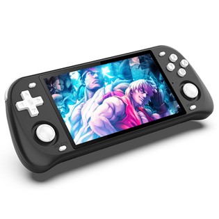 Powkiddy RGB10 Max2 5inch Handheld Game Console, 1GB DDR3L + 256GB TF Card, WiFi Bluetooth, EE4.3 Open Source, RK3326,  3D Rocker, 8H Battery Life, N64 NEOGEO CPS FBA MD PS1 GBA NDS NGP FC SFC Simulators, Black