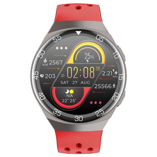 SENBONO MAX1 Smartwatch Multi Watch Face Fitness Tracker unterstützt SpO2/HR/BP Monitor für iOS Android – Rot