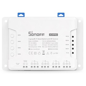 Interruptor inteligente Wi-Fi 4 canais SONOFF 3CH PRO R4 com controle de RF