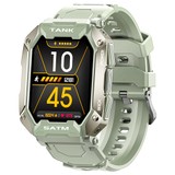 KOSPET TANK M1 Smartwatch 1.72'' Scherm SpO2 HR BP Monitor Fitness Tracker IP69 Waterdicht sporthorloge - Groen