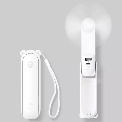 JISULIFE Multi mini Handheld Fan with USB Power Bank and Flashlight  Function