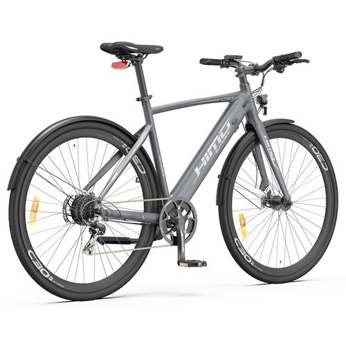 HIMO C30R Elektrofahrrad 250W Motor Max. Geschwindigkeit Drehmomentsensor 25km/h 36V 10AH 75km Max. Reichweite –Grau