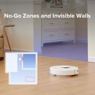 Roborock Q7 Max Robot Vacuum Cleaner 2 In 1 Vacuuming and Mopping 4200Pa Powerful Suction LDS Navigation 3D Mapping with 470ml Dustbin 350ml Water Tank 5200mAh Battery APP Control- White