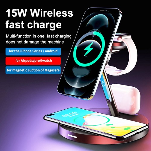 3 in 1 Magsafe Wireless Charger für iphone13 - Schwarz