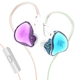 KZ EDC przewodowe słuchawki HiFi z redukcją szumów z kolorowym mikrofonem