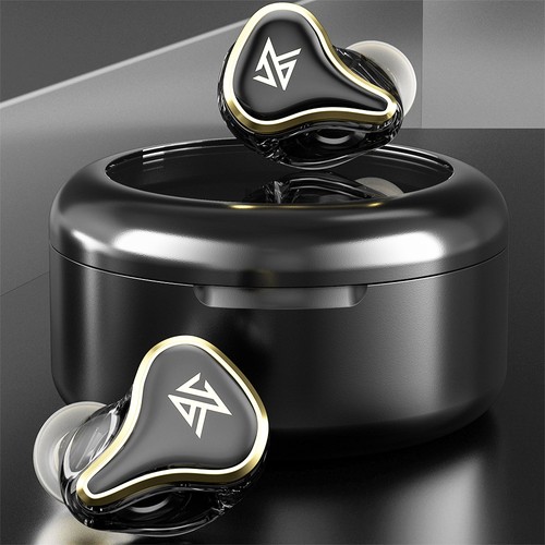 KZ SK10 Pro TWS Kopfhörer Bluetooth 5.2 Wireless Hybrid HiFi Gaming Earbuds Noise Cancelling - Schwarz