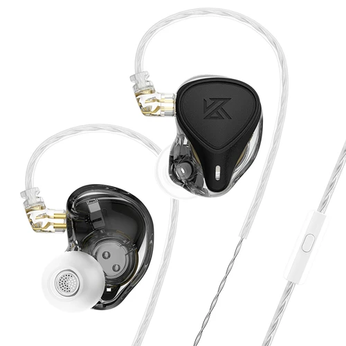 Auriculares in-ear KZ ZST with mic purple y blue