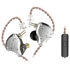 KZ ZS10 Pro Écouteur Filaire 4BA+1DD Technologie Hybride avec Micro Noir