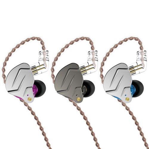 KZ ZSN Pro Wired Earphone Hybrid Technology In-Ear-HiFi-Bass-Ohrhörer mit Mikrofon – Grau