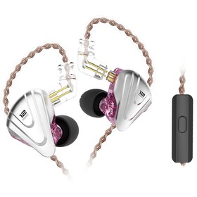 KZ ZSX Terminator Metal In Ear Earphone dengan Mic Ungu