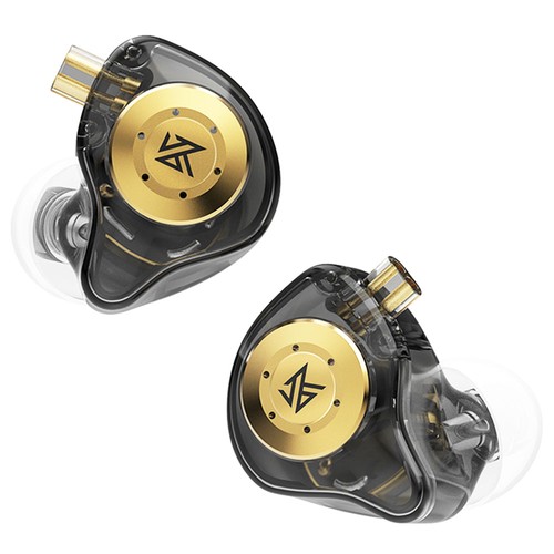 KZ EDX Pro In Ear Trådbundna hörlurar HiFi Bass Monitor Headset Brusreducerande med Mic- Svart