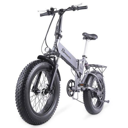 【驚きの値段で】 Shengmilo MX21 500W 48V 12.8Ah 20'' E-bike Silver 自転車本体