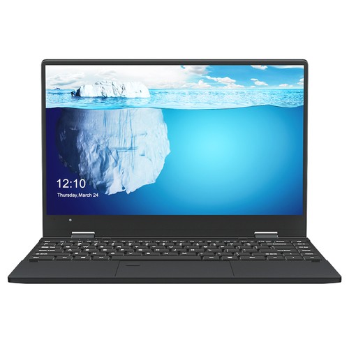 KUU FLEXONES YOGA Laptop Windows 11 Intel i3 1115G4 14.1'' 360 Degree Rotate IPS Touch Screen 8GB DDR4 512GB PCI-E SSD Notebook - Black