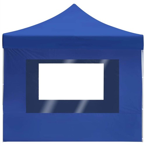 Professional Folding Party Tent with Walls Aluminium 4.5x3 m Blue