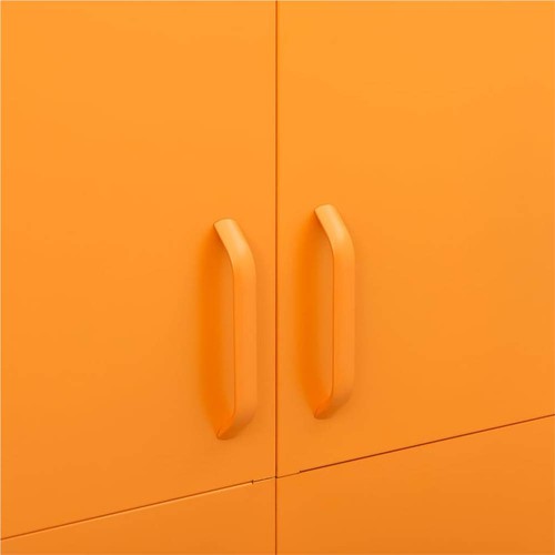 Kleiderschrank Senfgelb 90x50x180 cm Stahl