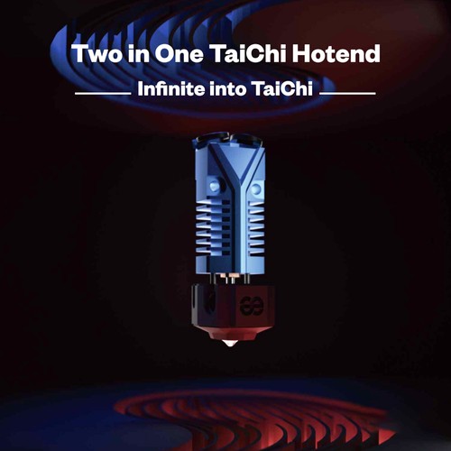 Phaetus Two-in-One TaiChi Dual Extrusion Hotend für Bowden DDB Extruder Direct Drive – Blau
