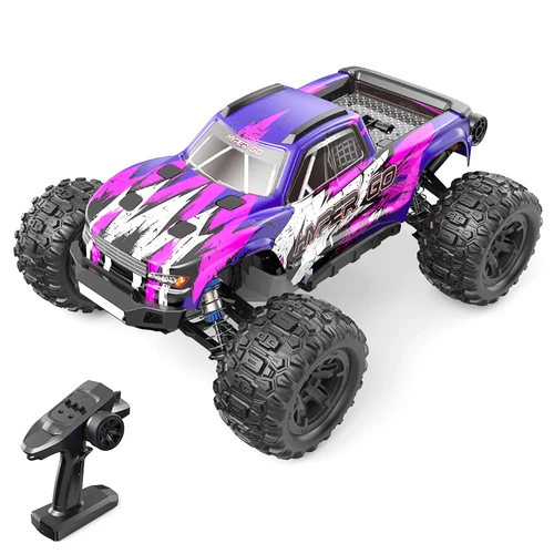Télécommande voiture 2.4ghz rc voiture tout-terrain 38km / h 1: 16  tout-terrain monster truck jouet avec batterie 390 moteur pour garçons  enfants cadeau