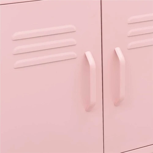 Storage Cabinet Pink 60x35x49 cm Steel