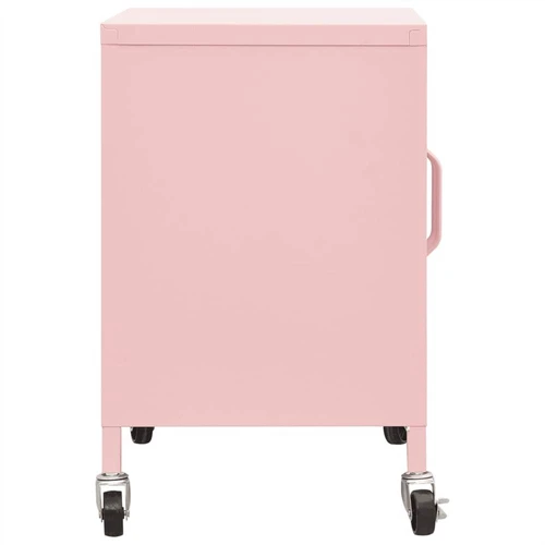 Storage Cabinet Pink 60x35x49 cm Steel