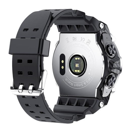 Lemfo Earbuds In Watch LEMFO LEMD Smartwatch Earbuds Set Red