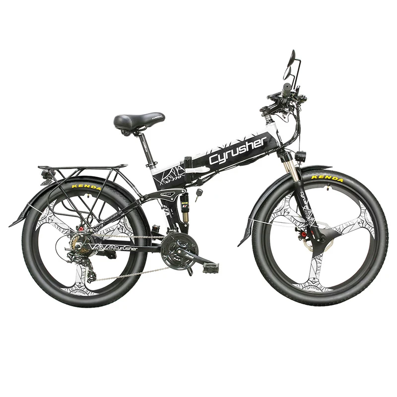 Cyrusher XF770 Folding Electric Bike White