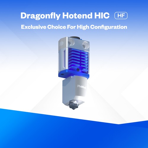 Phaetus Dragonfly HOTEND HIC HF mit verlängerter integrierter Schweißdüse Super Flow Rate und Wärmeisolierung - Schwarz