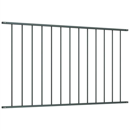 Fence Panel Powder-coated Steel 1.7x0.75 m Anthracite