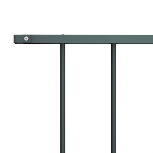 Fence Panel Powder-coated Steel 1.7x0.75 m Anthracite