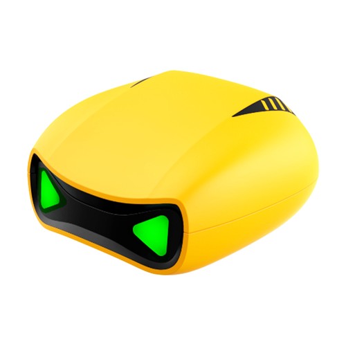 Kumi.O KUMI X2 Pro TWS Bluetooth 5.1 Gaming Earphone Yellow