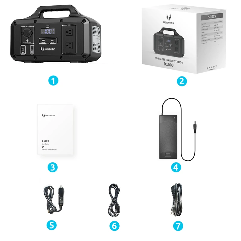 HEADWOLF D1000 Portable power station