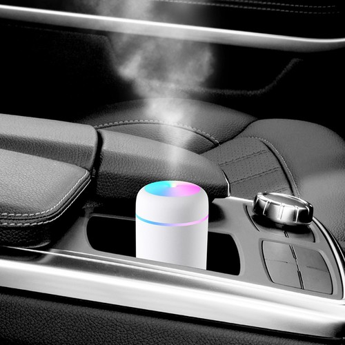 Creative 300ML Dazzle Cup Luftbefeuchter USB Farbe Radfahren Tischplatte Home Car Luftbefeuchter - Weiß