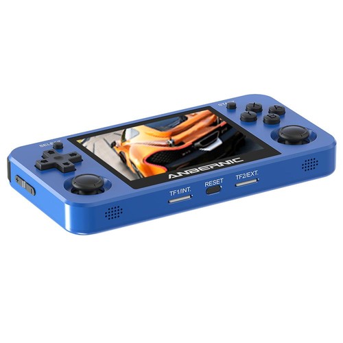 Anbernic RG351MP Tragbarer Gameplayer 16 GB + 64 GB TF-Karte Ozeanblau