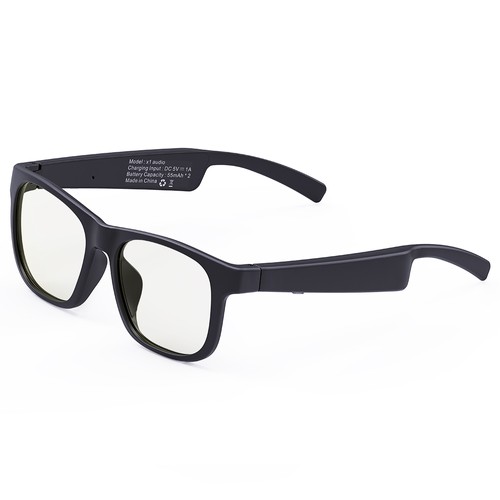Bluetooth TWS Audio Eyewear Blue Light Lens Sunglasses Transparent