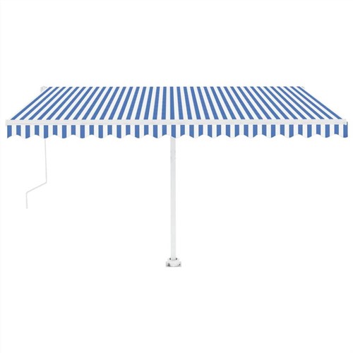 Freestanding Automatic Awning 450x350cm Blue/White