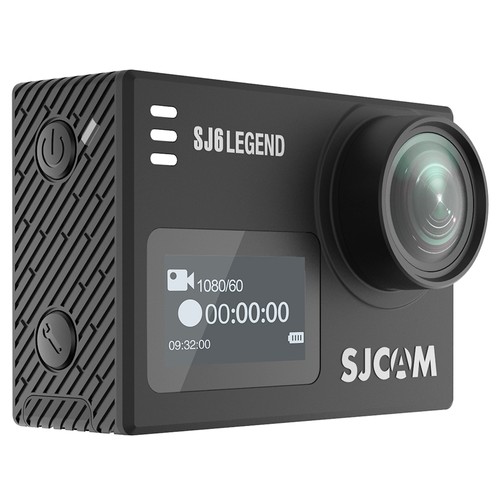 SJCAM SJ6 Legend Sport- und Actionkamera 4K/24 FPS Wasserdicht, WiFi-Fernbedienung 2,0-Zoll-LCD-Touchscreen - Schwarz