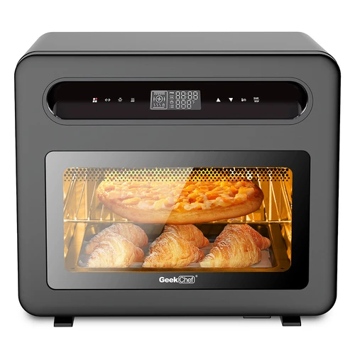 10-In-1 Air Fryer Toaster Oven, 24 QT Convection Countertop Oven Combination  w/ 6 Accessories, Stainless Steel Finish, 1700W 