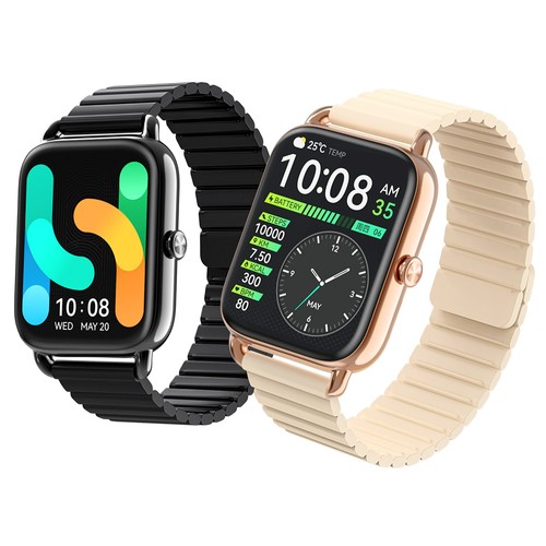 Haylou RS4 Plus Smartwatch 1,78-tums Retina AMOLED HD Display 105 Sports Mode SpO2 Heart Rate - Guld magnetrem