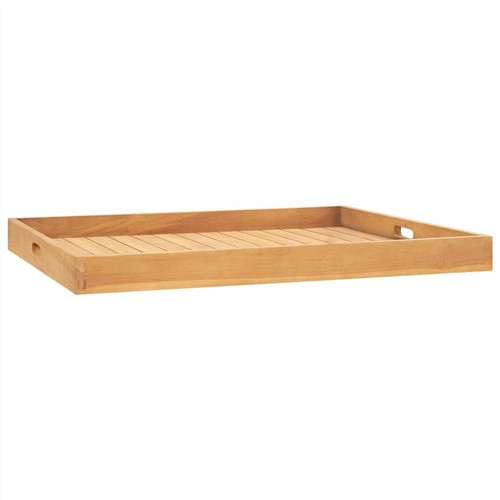 Serving Tray 80x80 cm Solid Teak Wood