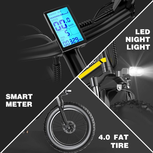 JANOBIKE H20 Electric Bicycle 48V 1000W Motor 9.6Ah Battery