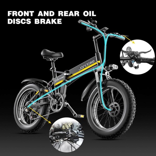 JANOBIKE H20 Electric Bicycle 48V 1000W Motor 9.6Ah Battery